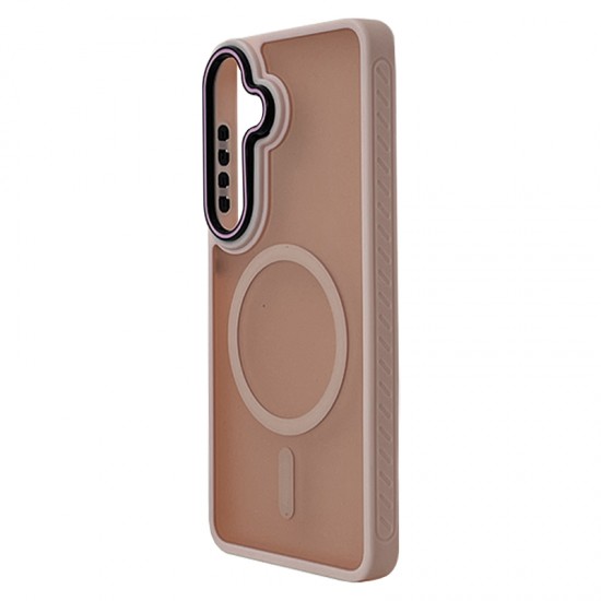 Husa spate pentru Samsung Galaxy S26 Plus Matte Case Magsafe - Semitransparent/Rose