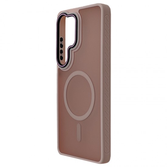 Husa spate pentru Samsung Galaxy S26 Ultra Matte Case Magsafe - Semitransparent/Rose