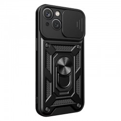 Husa spate pentru iPhone 15 Slide Case - Negru