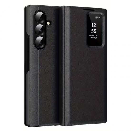 Husa pentru Samsung Galaxy S25 FE Smart S-View - Negru