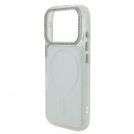 Husa spate pentru iPhone 17 Pro Max Syro Magsafe - Alb/Semitransparent