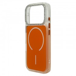 Husa spate pentru iPhone 17 Pro Syro Magsafe - Orange/Semitransparent