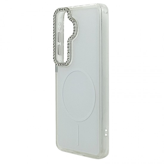 Husa spate pentru Samsung Galaxy S26 Syro Magsafe - Alb/Semitransparent