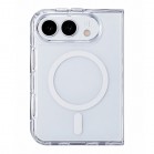 Husa spate pentru iPhone Duo Space Magsafe - Alb