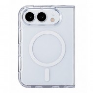Husa spate pentru iPhone Duo Space Magsafe - Alb