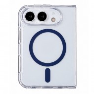 Husa spate pentru iPhone Duo Space Magsafe - Albastru