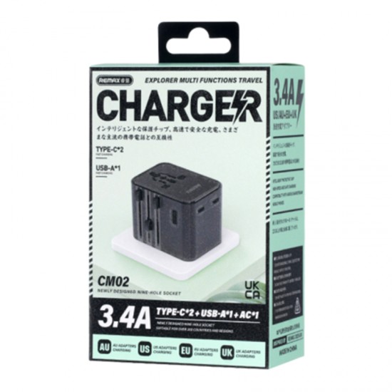 Incarcator multifunctional Remax CM02 - Negru