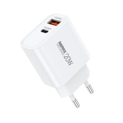 Incarcator Remax U120 20W Type-C Plus USB-A - Alb