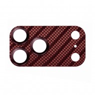 Protectie camera full Kevlar pentru iPhone 18 Pro - Burgundy