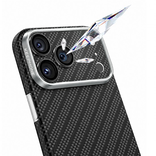 Protectie camera full Kevlar pentru iPhone 18 Pro Max - Negru