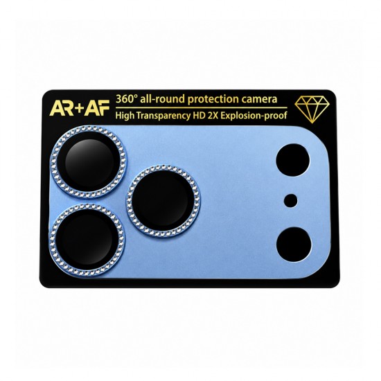 Protectie camera full diamond pentru iPhone 18 Pro Max - Glaciar