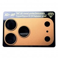 Protectie camera full diamond pentru iPhone 17 Pro Max - Orange