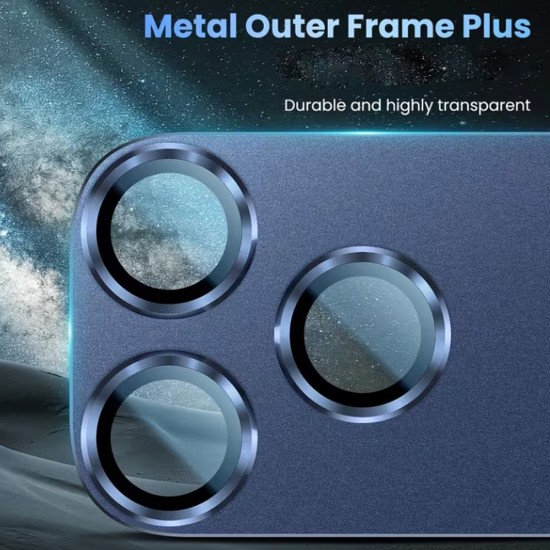 Protectie camera full pentru iPhone 17 Pro Max - Blue