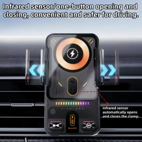 Suport auto universal pentru telefon cu incarcare Wireless - Remax C27 Plus