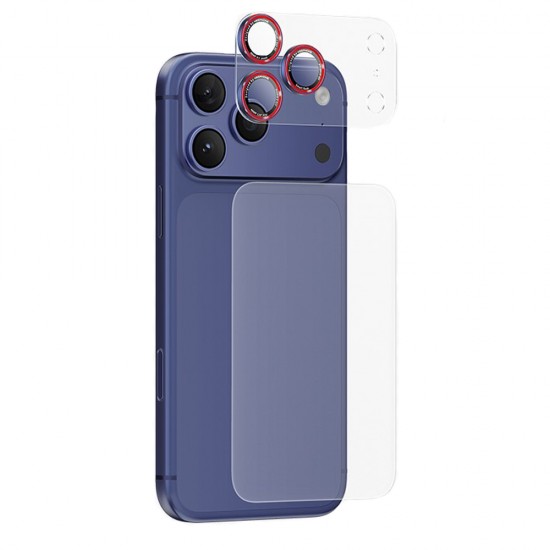 Protectie camera Keephone Aura pentru iPhone 17 Pro - Albastru