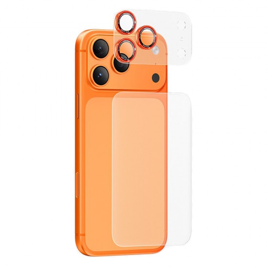 Protectie camera Keephone Aura pentru iPhone 17 Pro Max - Portocaliu
