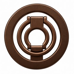 Suport magnetic cu inel pentru telefon - Maro