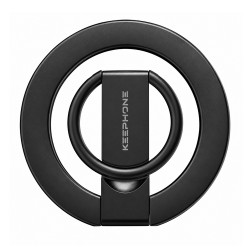 Suport magnetic pentru telefon cu inel, Keephone Magclasp - Negru