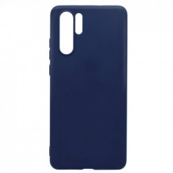 Husa spate Silicone Case pentru Huawei P30 Pro Albastru