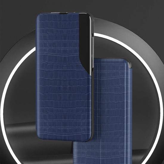 Husa Carte Snake Case pentru Samsung Galaxy A22 4G - Albastru