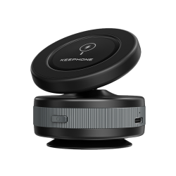 Suport auto magnetic, cu ventuza electrica, pentru telefon cu incarcare Wireless - KEEPHONE Magfirm