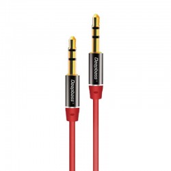Cablu audio auxiliar Deepbass AC320 3.5mm - Rosu