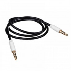 Cablu audio lux snur nylon negru