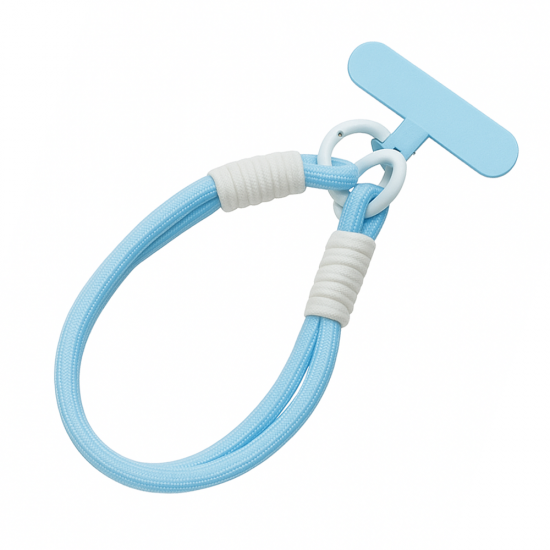 Snur universal pentru telefon, tip bratara – Albastru deschis