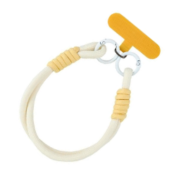 Snur universal pentru telefon, tip bratara – Galben deschis