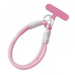 Snur universal pentru telefon, tip bratara – Roz