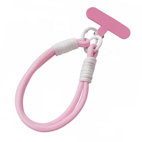 Snur universal pentru telefon, tip bratara – Roz