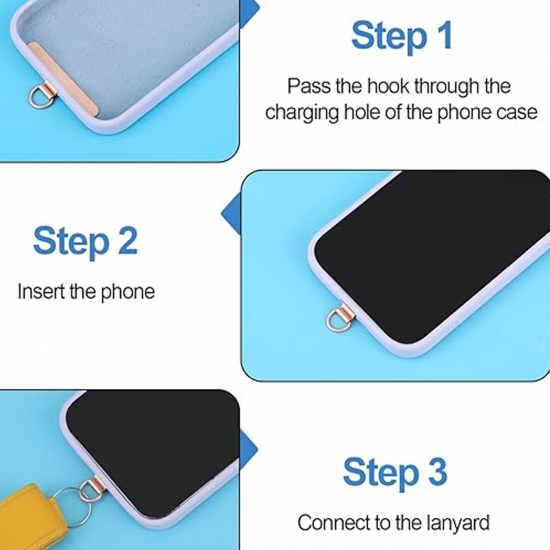 Snur universal pentru telefon, tip bratara – Galben deschis