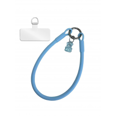 Snur universal de silicon pentru telefon, tip bratara - Albastru