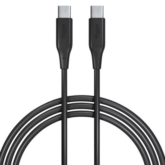 Cablu de date / incarcare rapida Allity 2m negru Type C - Type C