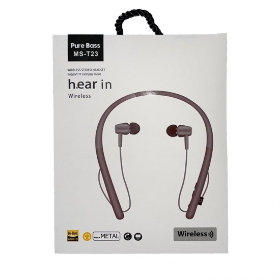 Casti Wireless In-Ear Handsfree MS - T23 - Gri