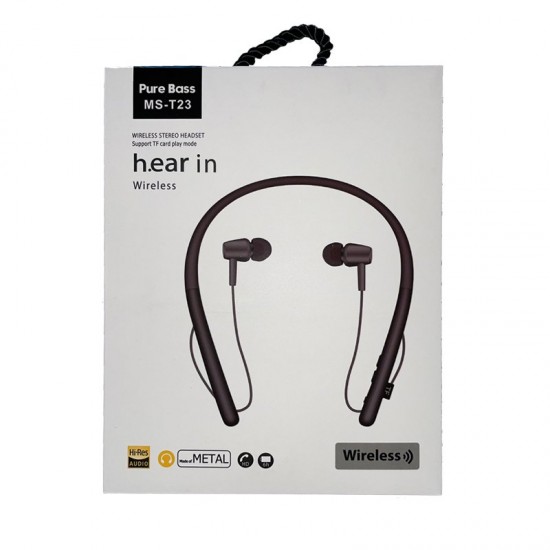 Casti Wireless In-Ear Handsfree MS - T23 - Negru