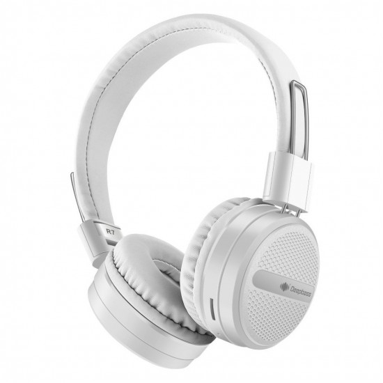 Casti On-Ear Wireless Stereo pliabile - Deepbass R7 Alb