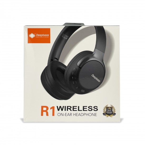 Casti On-Ear Wireless Stereo pliabile - Deepbass R1 Negru