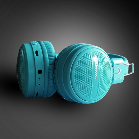 Casti On-Ear Wireless Stereo pliabile - Deepbass R7 Turcoaz