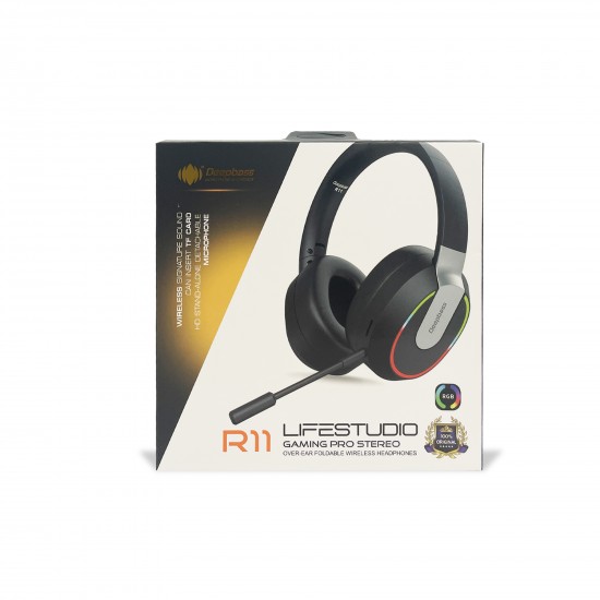 Casti On-Ear Wireless Stereo pliabile - Deepbass R11 Negru
