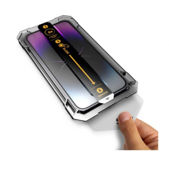 Folie sticla plus aplicator pentru iPhone 13 Pro 3D Generation Full Screen