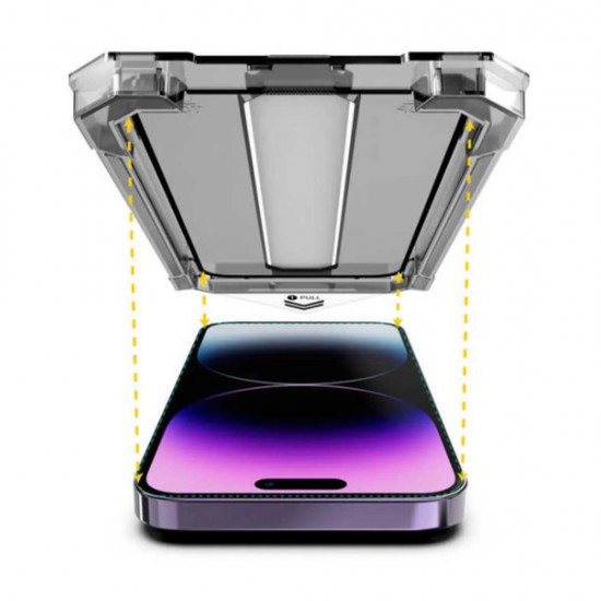 Folie sticla plus aplicator pentru iPhone 13 Pro 3D Generation Full Screen