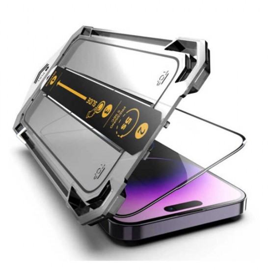 Folie sticla plus aplicator pentru iPhone 13 Pro 3D Generation Full Screen