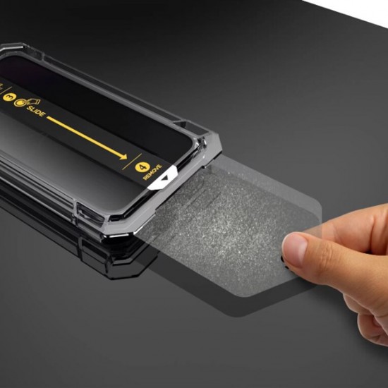 Folie sticla plus aplicator pentru iPhone 13 3D Generation Privacy