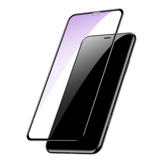 Folie sticla pentru iPhone XS - Baseus Anti Blue-Ray