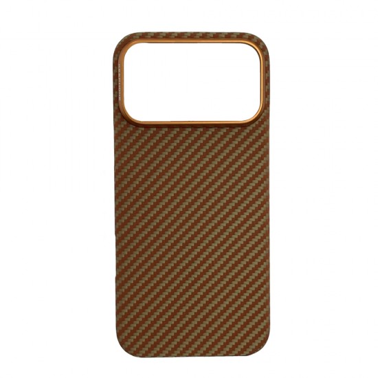 Husa spate pentru iPhone 17 Pro Keephone Kevilar Magsafe - Coral Orange