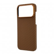 Husa spate pentru iPhone 17 Pro Max Keephone Kevilar Magsafe - Coral Orange