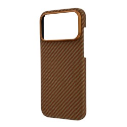 Husa spate pentru iPhone 17 Pro Max Keephone Kevilar Magsafe - Coral Orange