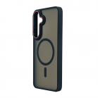 Husa spate pentru Samsung Galaxy S25 FE Matte Case Magsafe - Semitransparent/Negru