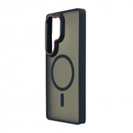 Husa spate pentru Samsung Galaxy S25 Ultra Matte Case Magsafe - Semitransparent/Negru